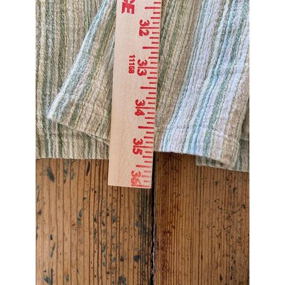 Hunt Club Women’s Tall Green Striped Pull-On Maxi Skirt M-Tall 100% Cotton - Picture 7 of 7